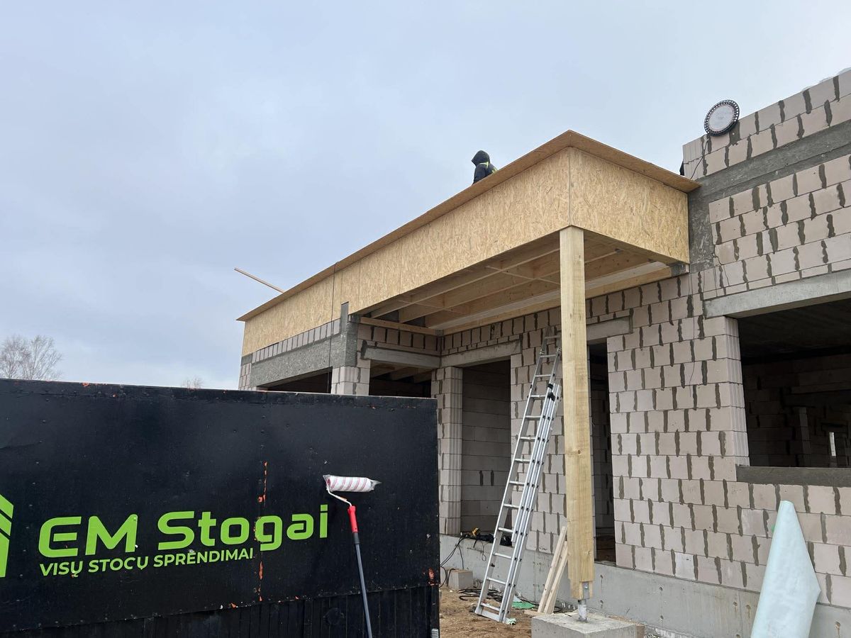 Plokščio stogo dengimas