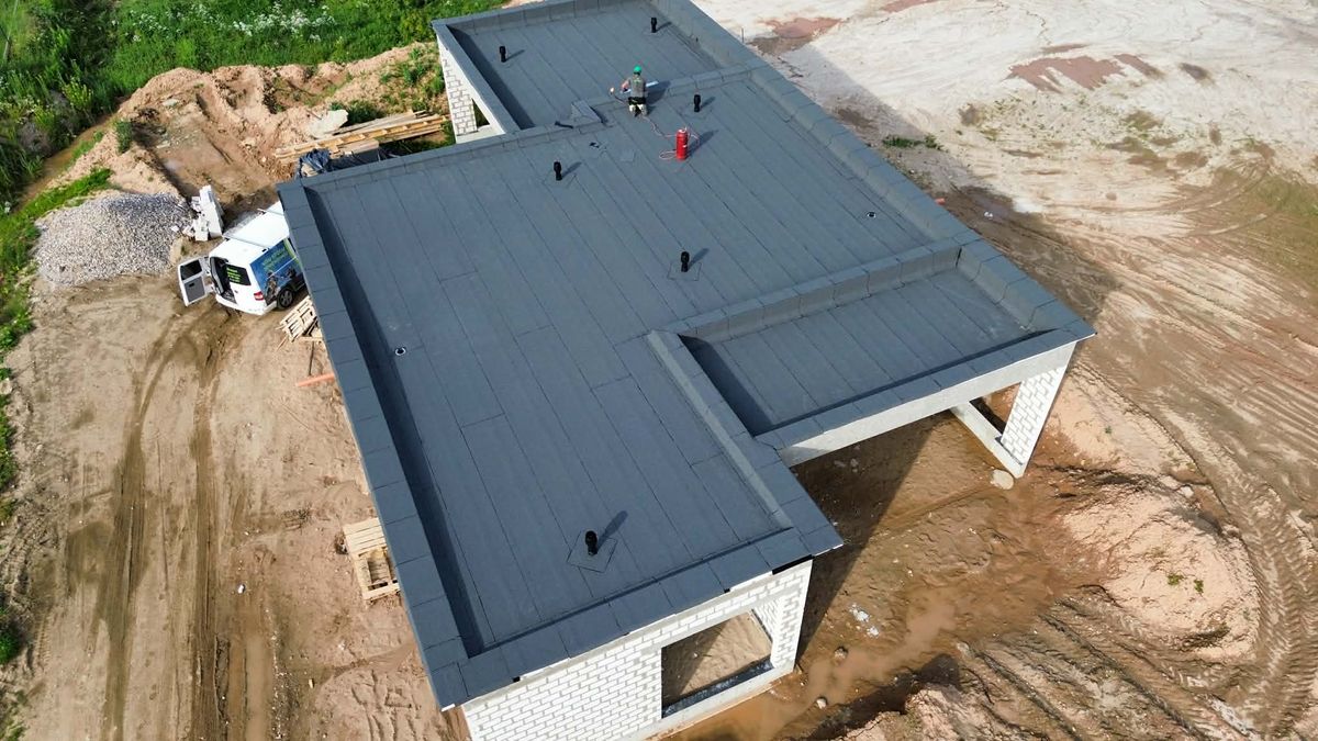 Šlaitinio stogo montavimas