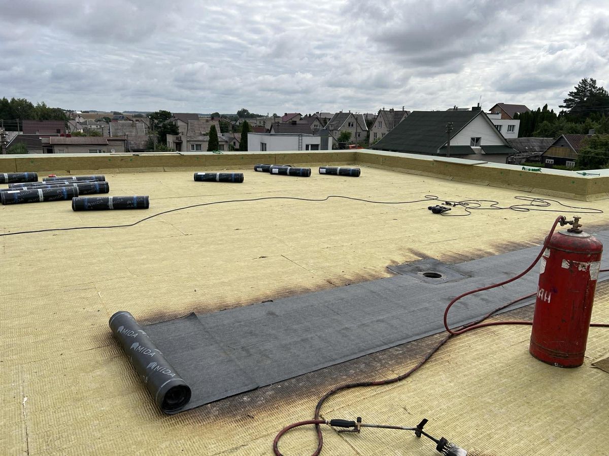 Stogo dangos montavimas